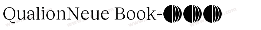 QualionNeue Book字体转换